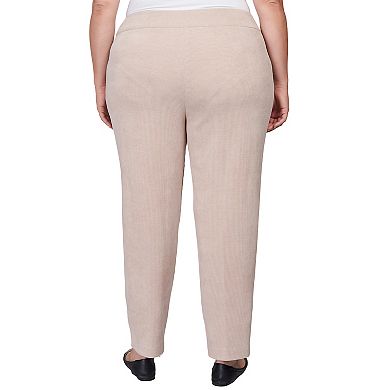 Plus Size Alfred Dunner Knit Corduroy Pull On Short Length Pants