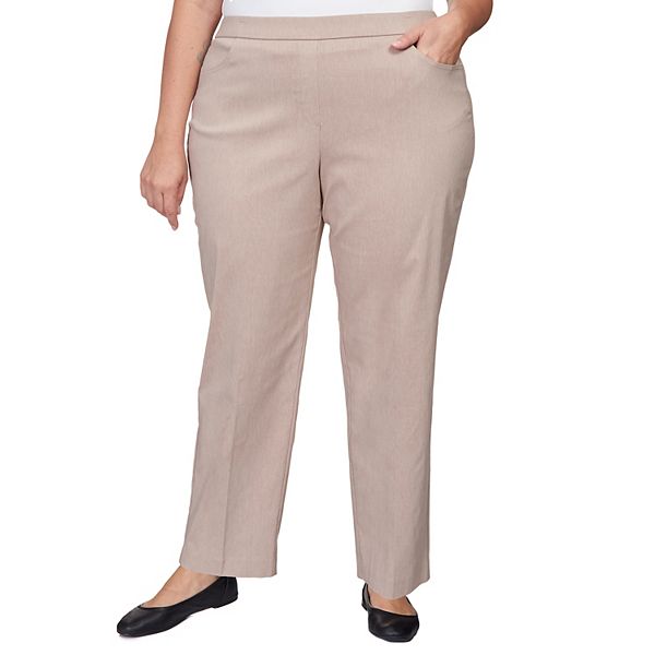 Plus Size Alfred Dunner Allure Fly Front Average Length Pants