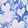 Hearts Multi Blue