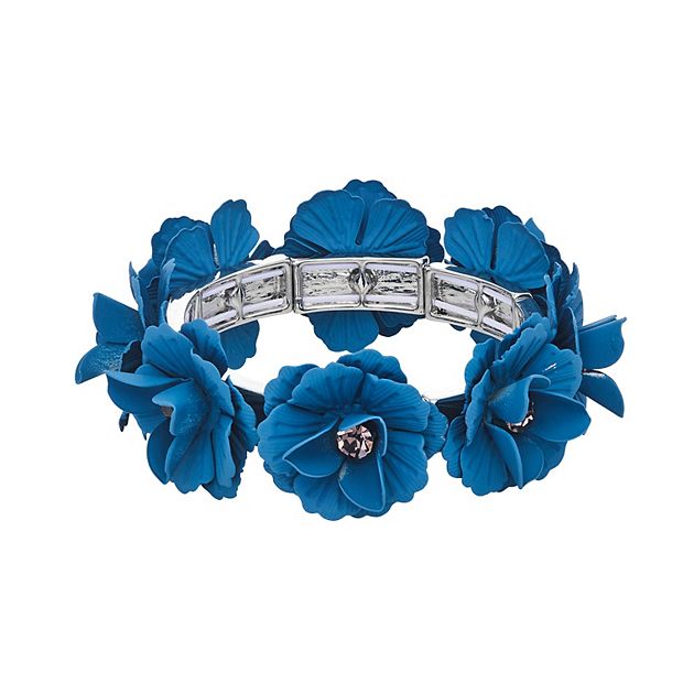 Blue hot sale flower bracelet