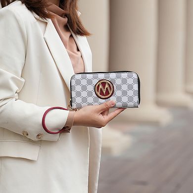 MKF Collection Yuliana Circular Print Satchel Bag with Wallet by Mia K