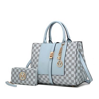 MKF Collection Yuliana Circular Print Satchel Bag with Wallet by Mia K