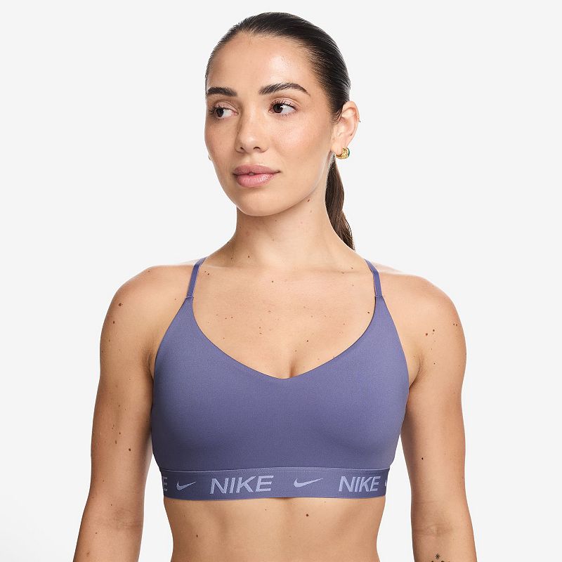 Nike Indy Light Support Padded Sports Bra, Women's, Size: Medium, Dusty Purple