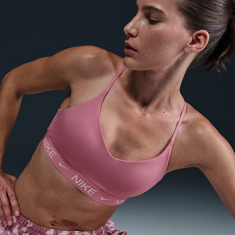 Nike Indy Light Support Padded Sports Bra, Women's, Size: Large, Elemental Pink