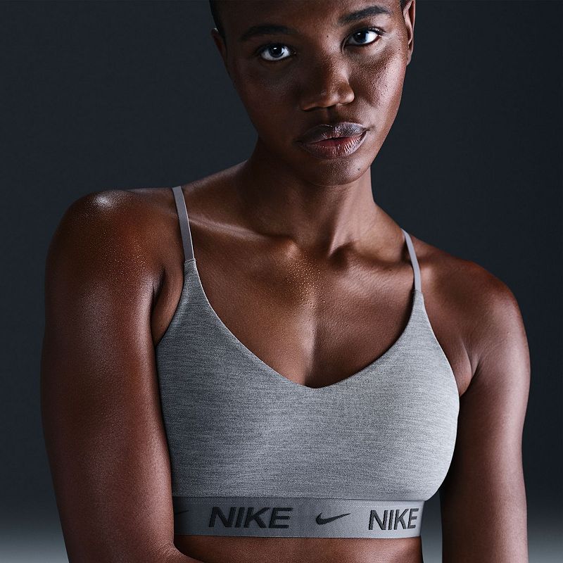 Nike Indy Light Support Padded Sports Bra, Women's, Size: XXL, Grey Gray
