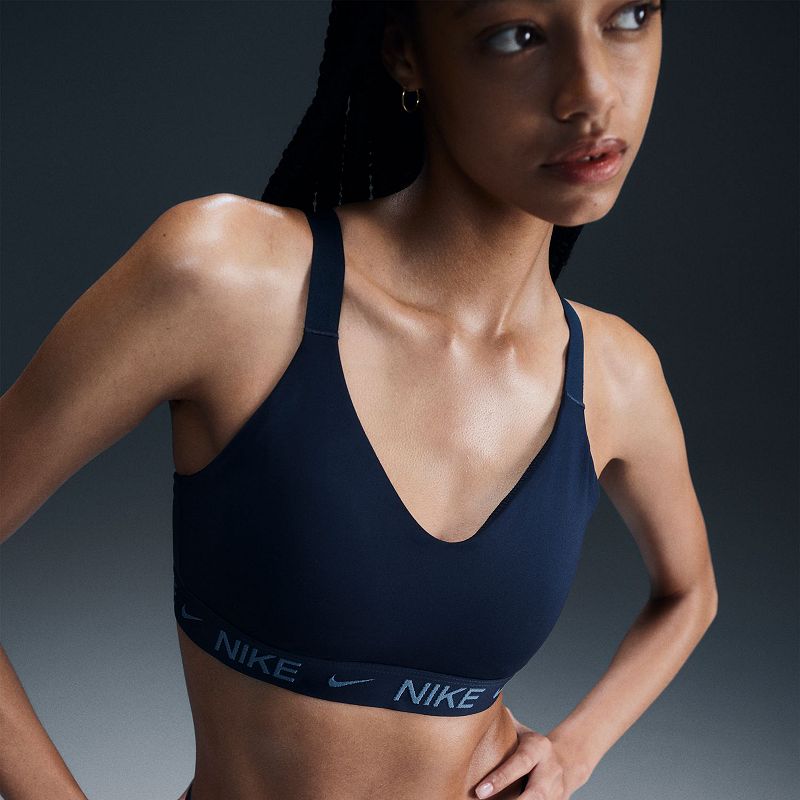 Women's Nike Indy Medium Support Padded Sports Bra, Size: XXL, Armory Blue