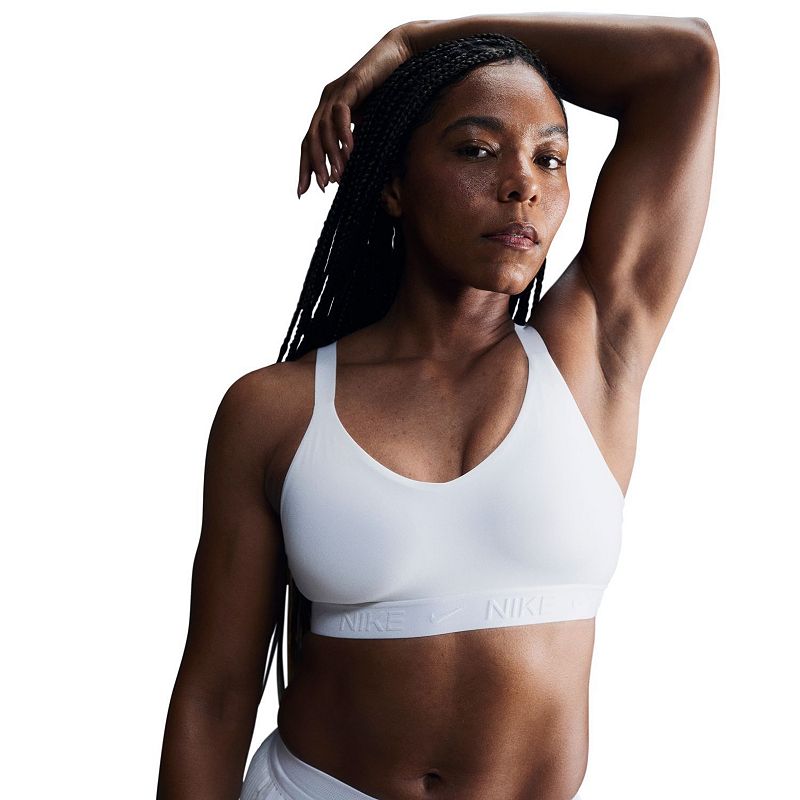 Women's Nike Indy Medium Support Padded Sports Bra, Size: Small, White