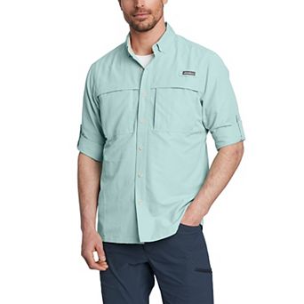 Big & Tall Eddie Bauer Ripstop Guide Long Sleeve Button Down Shirt