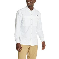 Mens White Big & Tall Button-Down Shirts Clothing