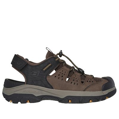 Skechers Tresmen Menard Men\'s 13 Brown Black Sandals Relaxed Fit Luxe Foam Vegan Skechers Relaxed Fit® Tresmen Menard Men main image 3