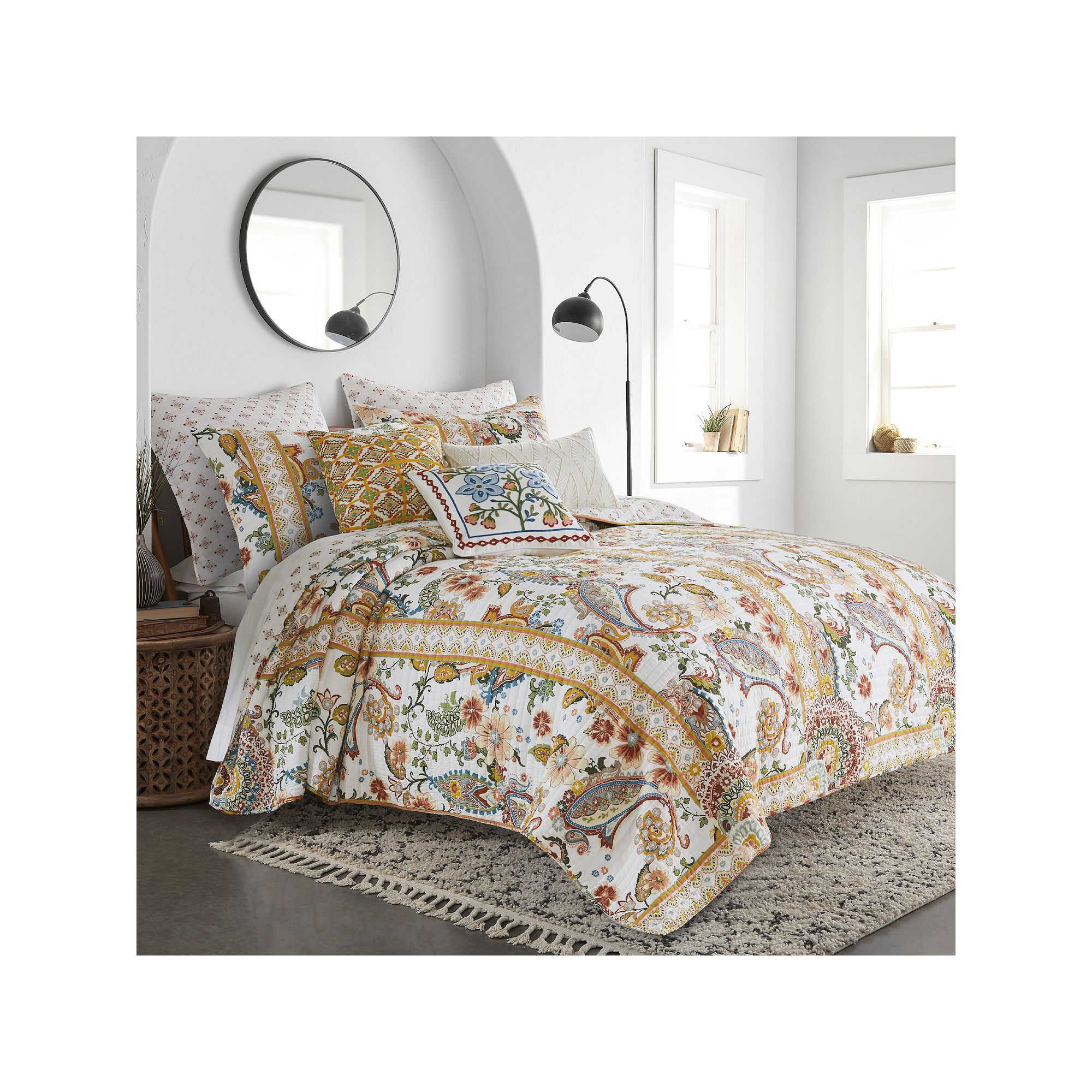 Levtex Home Bertelli Quilt Set, White