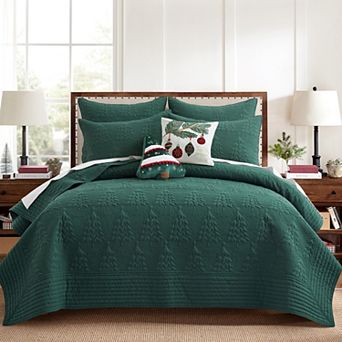Levtex Home O Christmas Tree Quilt Set