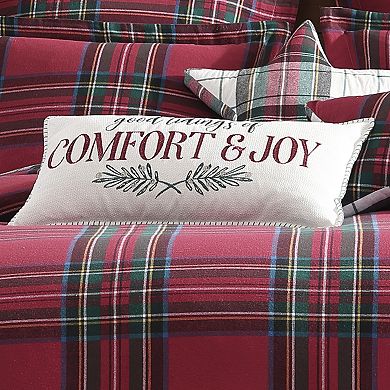 Levtex Home Spencer Plaid Comfort & Joy Rectangular Throw Pillow