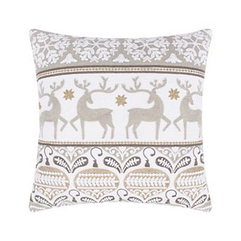 Levtex Home Reindeer Fair Isle Throw Pillow