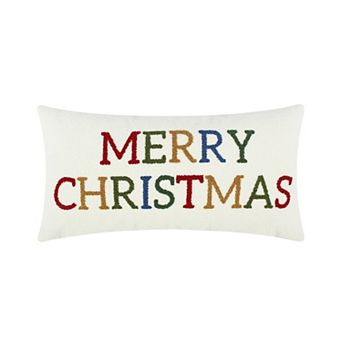 Levtex Home Festive Baubles Merry Christmas Rectangular Throw Pillow