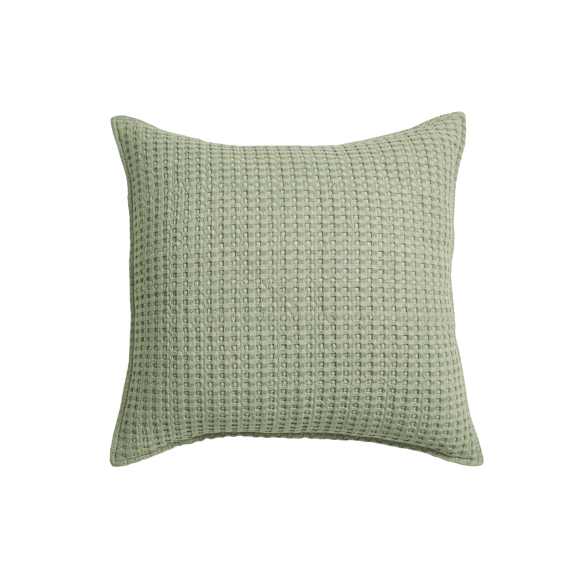 Levtex Home Mills Waffle Knit Green Throw Pillow