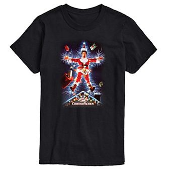Big & Tall National Lampoon's Christmas Vacation Electric Santa Graphic Tee