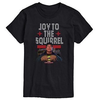 Big & Tall National Lampoon's Christmas Vacation Joy To The Squirrel Graphic Tee