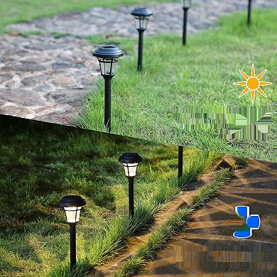 Maggift Solar Garden Lights Outdoor Pathway, Lawn, Patio, Yard, Garden