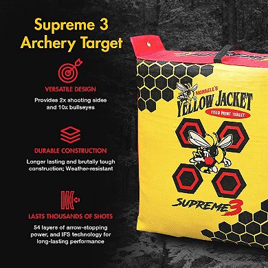 Morrell Yellow Jacket Supreme 3 28 Pound Adult Field Point Archery Bag Target