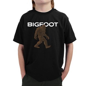 Bigfoot - Boy's Word Art T-Shirt