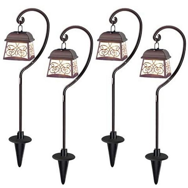 Maggift 4 Pack 22"" Hanging Solar Lights Outdoor Decor Lanterns