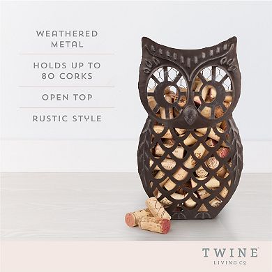 Twine Wise Owl Cork Collector