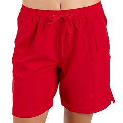 Womens Red Board Shorts Swimsuits, Clothing