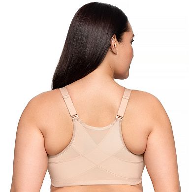 Plus Size Glamorise Wonderwire Posture Front Close Bra 9265