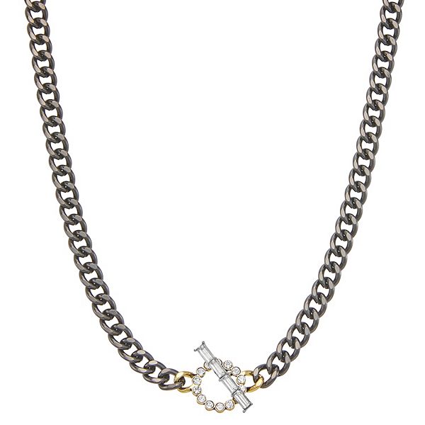 Simply Vera Vera Wang Crystal Toggle Collar Necklace