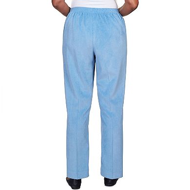 Women's Alfred Dunner Sleek Corduroy Average Length Pants