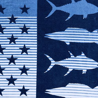 Columbia Performance Fishing Gear Fish Flag Beach Towel