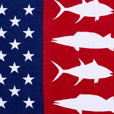 Columbia Performance Fishing Gear Fish Flag Beach Towel