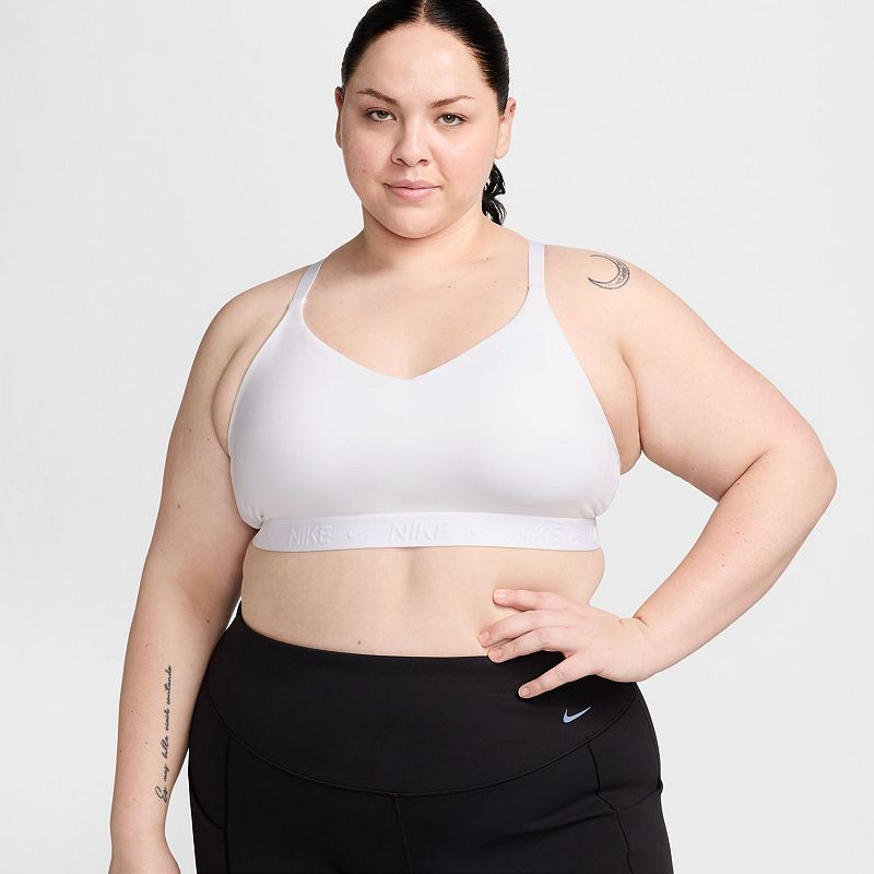 Plus Size Nike Indy Light Support Padded Sports Bra, Women's, Size: 3XL, White