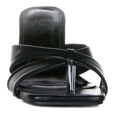 London Rag Highflip Women's Slip On Dress Sandals