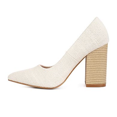 London Rag Women's Wide Width Pumps