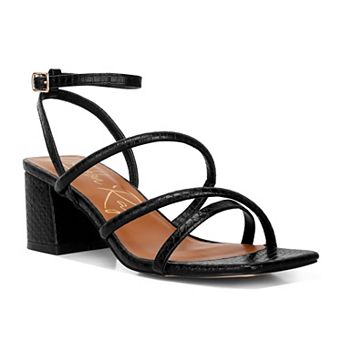 London Rag Right Pose Women's Block Heel Sandals