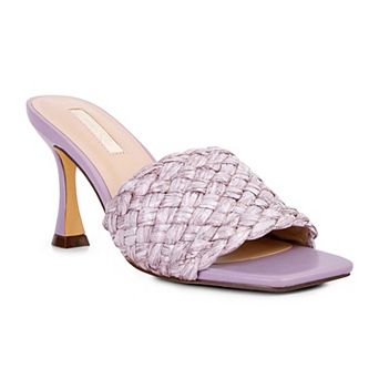 London Rag NY Tour Women's Heeled Slide Sandals