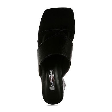 London Rag Muse Me Women's Block Heel Thong Sandals