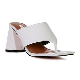 London Rag Muse Me Women's Block Heel Thong Sandals