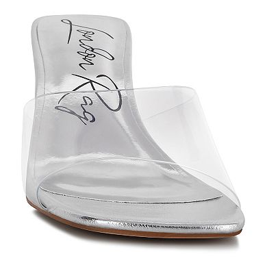 London Rag Clear Flirt Women's Clear Strap Heeled Sandals