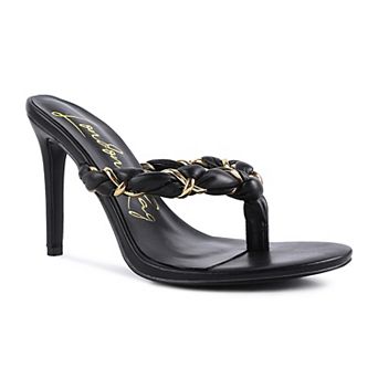 London Rag Melodrama Women's High Heeled Braided Sandals