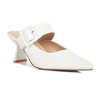London Rag Marlyn Women's Block Heel Mules