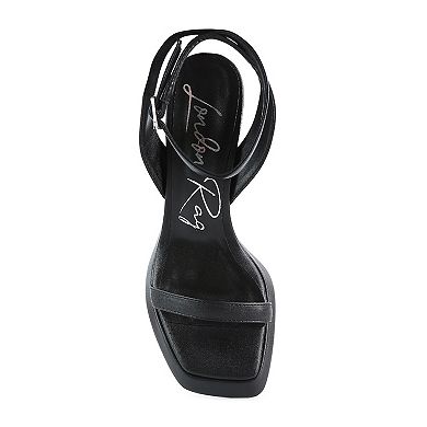 London Rag Five Star Women's Ankle Strap Heel Sandals
