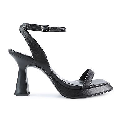 London Rag Five Star Women's Ankle Strap Heel Sandals