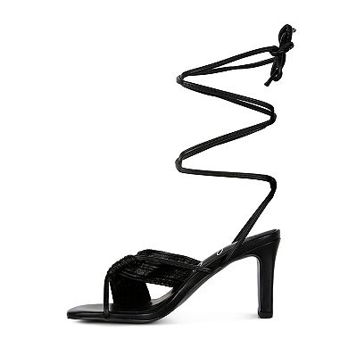 London Rag Xuxa Women's Lace-Up Dress Sandals