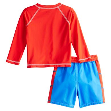 Toddler & Baby Boy Spider-Man 2-pc. Rash Guard and Swim Trunks Swimsuit Set