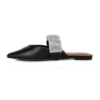 London Rag Hemessen Diamante Women's Mules