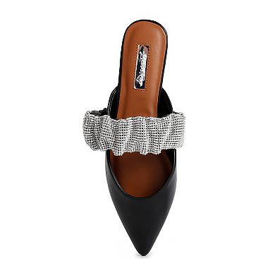 London Rag Hemessen Diamante Women's Mules