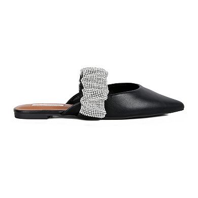 London Rag Hemessen Diamante Women's Mules